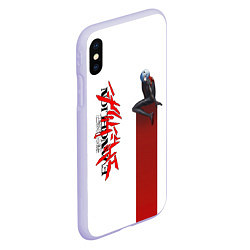 Чехол iPhone XS Max матовый EVANGELION ПИЛОТ EVA, цвет: 3D-светло-сиреневый — фото 2