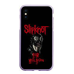 Чехол iPhone XS Max матовый SID WILSON SLIPKNOT СЛИПКНОТ Z, цвет: 3D-светло-сиреневый