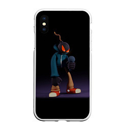 Чехол iPhone XS Max матовый Friday Night Funkin Витти, цвет: 3D-белый