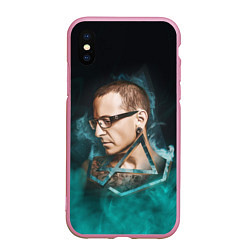 Чехол iPhone XS Max матовый CHESTER LINKIN PARK ЛИНКИН ПАРК Z, цвет: 3D-розовый