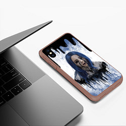 Чехол iPhone XS Max матовый BILLIE EILISH БИЛЛИ АЙЛИШ Z, цвет: 3D-коричневый — фото 2