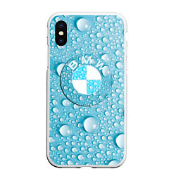 Чехол iPhone XS Max матовый BMW STORM, цвет: 3D-белый