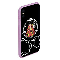 Чехол iPhone XS Max матовый Манки Д Луффи One Piece, цвет: 3D-сиреневый — фото 2