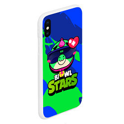 Чехол iPhone XS Max матовый Brawl Stars Базз Buzz, цвет: 3D-белый — фото 2