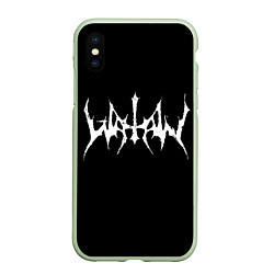 Чехол iPhone XS Max матовый Watain, цвет: 3D-салатовый