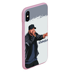 Чехол iPhone XS Max матовый EMINEM ЭМИНЕМ Z, цвет: 3D-розовый — фото 2