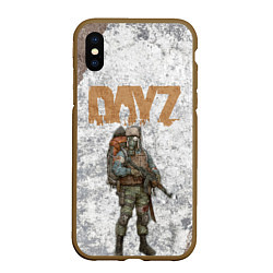 Чехол iPhone XS Max матовый DAYZ ДЕЙЗИ Z, цвет: 3D-коричневый