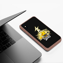 Чехол iPhone XS Max матовый Герой грома, цвет: 3D-коричневый — фото 2