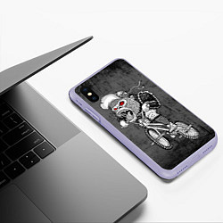 Чехол iPhone XS Max матовый Junk Ride, цвет: 3D-светло-сиреневый — фото 2