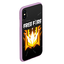 Чехол iPhone XS Max матовый Free Fire Фри фаер, цвет: 3D-сиреневый — фото 2