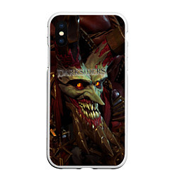 Чехол iPhone XS Max матовый Darksiders Гнев Войны Z, цвет: 3D-белый