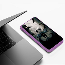 Чехол iPhone XS Max матовый Hollow Knight, цвет: 3D-фиолетовый — фото 2