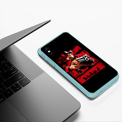 Чехол iPhone XS Max матовый Red Dead Redemption 2, цвет: 3D-мятный — фото 2