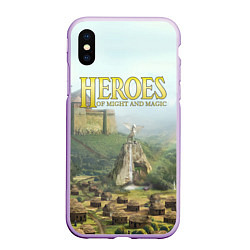 Чехол iPhone XS Max матовый Оплот Heroes of Might and Magic 3 Z, цвет: 3D-сиреневый