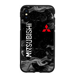 Чехол iPhone XS Max матовый MITSUBISHI ОГОНЬ, цвет: 3D-черный
