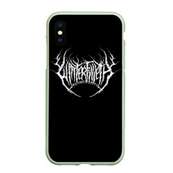 Чехол iPhone XS Max матовый Winterfylleth, цвет: 3D-салатовый