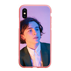 Чехол iPhone XS Max матовый Timothee Chalamet, цвет: 3D-баблгам