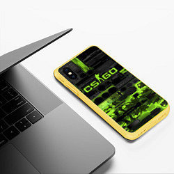 Чехол iPhone XS Max матовый VIRUS ВИРУС CS, цвет: 3D-желтый — фото 2
