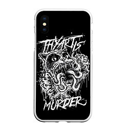 Чехол iPhone XS Max матовый Thy Art Is Murder, цвет: 3D-белый