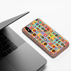 Чехол iPhone XS Max матовый Toca Life Worl, цвет: 3D-коричневый — фото 2