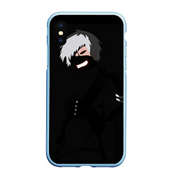 Чехол iPhone XS Max матовый Dead Inside vector, цвет: 3D-голубой