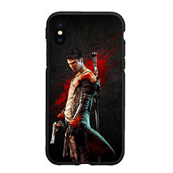 Чехол iPhone XS Max матовый Black Dante, цвет: 3D-черный