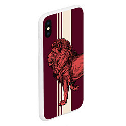 Чехол iPhone XS Max матовый Король Лев Lion King, цвет: 3D-белый — фото 2