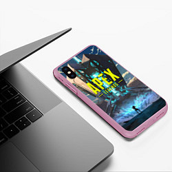 Чехол iPhone XS Max матовый APEX Legends boom, цвет: 3D-розовый — фото 2