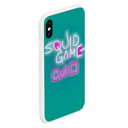 Чехол iPhone XS Max матовый Squid game a, цвет: 3D-белый — фото 2