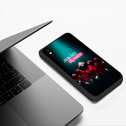 Чехол iPhone XS Max матовый Беспощадный Кальмар, цвет: 3D-черный — фото 2