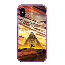 Чехол iPhone XS Max матовый DESTINY GALAXY ДЕСТИНИ 2 ПРИКЛЮЧЕНИЯ, цвет: 3D-фиолетовый