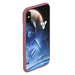 Чехол iPhone XS Max матовый DESTINY 2 ЛЕДЯНОЙ МАРС ТАЙНЫЙ ГЕРОЙ, цвет: 3D-малиновый — фото 2