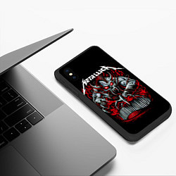 Чехол iPhone XS Max матовый Metallica - Hardwired To Self-Destruct, цвет: 3D-черный — фото 2