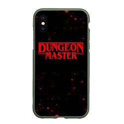 Чехол iPhone XS Max матовый DUNGEON MASTER BLOOD ГАЧИМУЧИ, цвет: 3D-темно-зеленый