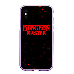 Чехол iPhone XS Max матовый DUNGEON MASTER BLOOD ГАЧИМУЧИ, цвет: 3D-сиреневый