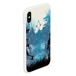 Чехол iPhone XS Max матовый ASSASSINS CREED VALHALLA ВАЛЬГАЛЛА ЭЙВОР, цвет: 3D-белый — фото 2