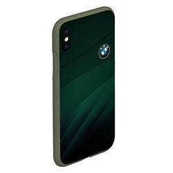 Чехол iPhone XS Max матовый GREEN BMW, цвет: 3D-темно-зеленый — фото 2