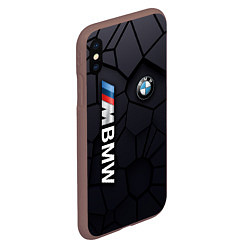 Чехол iPhone XS Max матовый BMW sport 3D плиты 3Д плиты, цвет: 3D-коричневый — фото 2