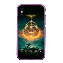 Чехол iPhone XS Max матовый Elden Ring Game Art, цвет: 3D-фиолетовый