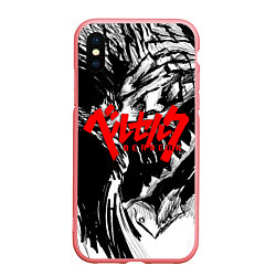 Чехол iPhone XS Max матовый БЕРСЕРК РИСУНОК BERSERK, цвет: 3D-баблгам