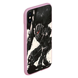 Чехол iPhone XS Max матовый BERSERK ILLUSTRATION БЕРСЕРК, цвет: 3D-розовый — фото 2