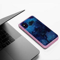 Чехол iPhone XS Max матовый Темнота глубин, цвет: 3D-розовый — фото 2