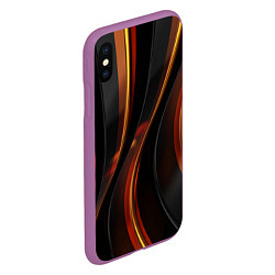 Чехол iPhone XS Max матовый Unsplash 3D, цвет: 3D-фиолетовый — фото 2