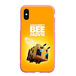 Чехол iPhone XS Max матовый BEE MOVIE Minecraft, цвет: 3D-баблгам