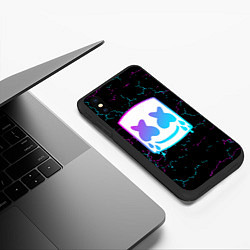 Чехол iPhone XS Max матовый MARSHMELLO NEON МАРШМЕЛЛО НЕОН, цвет: 3D-черный — фото 2