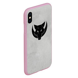 Чехол iPhone XS Max матовый Лунные волки цвет легиона, цвет: 3D-розовый — фото 2