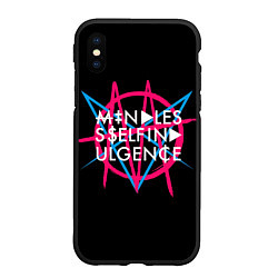 Чехол iPhone XS Max матовый Mindless Self Indulgence MSI, цвет: 3D-черный