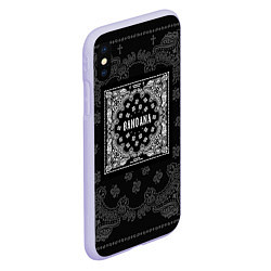 Чехол iPhone XS Max матовый Big Baby Tape x Kizaru: BANDANA, цвет: 3D-светло-сиреневый — фото 2