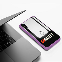 Чехол iPhone XS Max матовый Огонёк из Раста, цвет: 3D-фиолетовый — фото 2