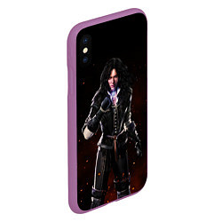 Чехол iPhone XS Max матовый Yennefеr, цвет: 3D-фиолетовый — фото 2